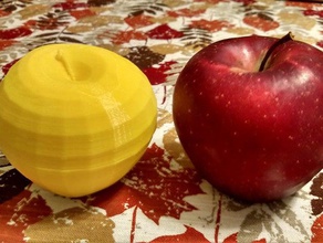 total escala de apple la fruta cocina comedor alimentos mecánica escultura todavía vida 3d print model - Mito3D
