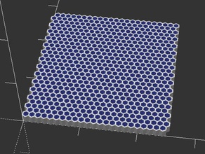 openscad hex grid generator math art 3d print model - Mito3D
