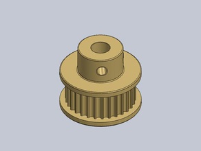 gt2 30 teeth pulley 3d printer parts 3d print model - Mito3D