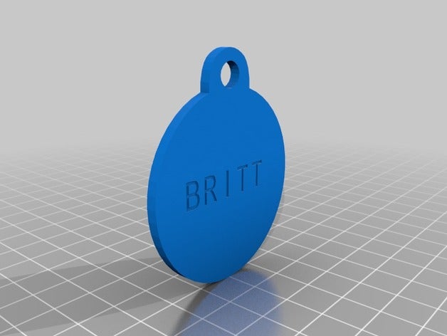 britt pets customized 3D print model - Mito3D