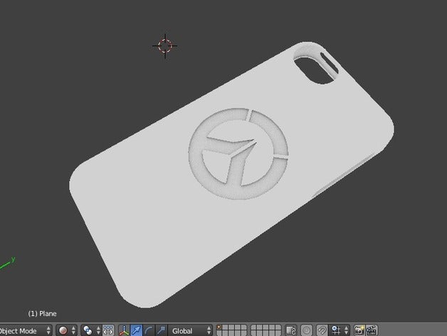 overwatch logo de cas l'iphone 55sse -fixe mobile blizzard téléphone cellulaire jeu iphone 5 se un vidéo les jeux 3D print model - Mito3D