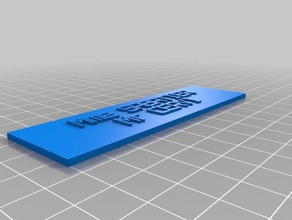 plak işareti işaretler logoları özelleştirilmiş 3d print model - Mito3D