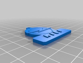 la mia auto su misura keyringwith loghi portachiavi 3d print model - Mito3D