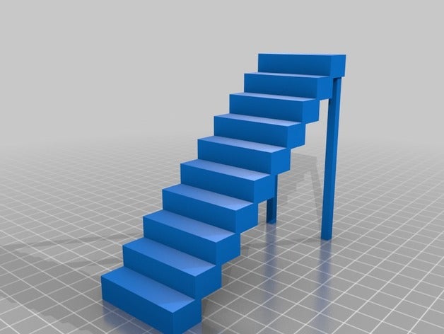 minature staircase 3d printing 3D print model - Mito3D