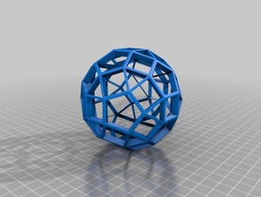 rhombisocedodeca les mathématiques art personnalisé 3d print model - Mito3D