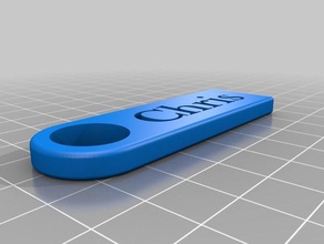 my customized personalized key chain accessories 3d print model - Mito3D