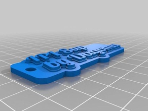 ipi sup essai 2 keychains customized 3d print model - Mito3D