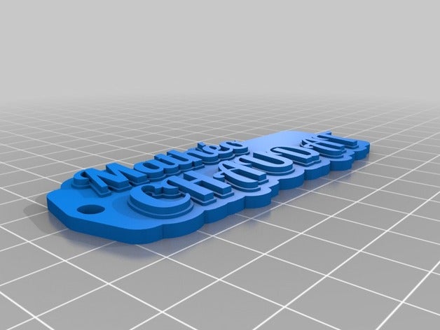 prenom de porte-clés personnalisé 3D print model - Mito3D