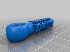 my customized twisted key fob keychains 3d print model - Mito3D