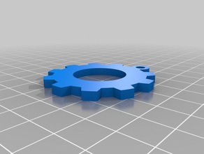interlockroc gear keychain 3d printing 3d print model - Mito3D