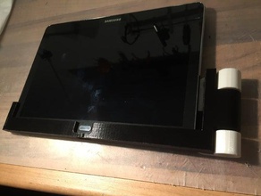 tablet pc swiveling wall mount organization 3d print model - Mito3D