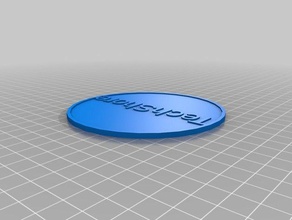 mon personnalisés jeton de texte les pièces monnaie badges 3d print model - Mito3D