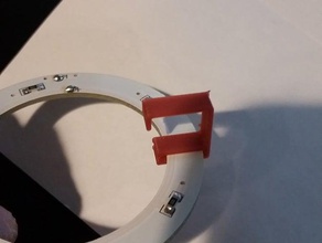 led ring holder rostock max v1 3d printer accessories 3d print model - Mito3D