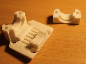 reprappro huxley e3d hotend bracket printer parts v6 3d print model - Mito3D