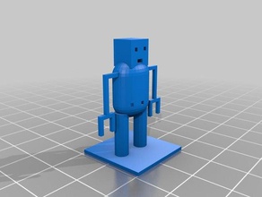 ordinaire robot 3d de l'impression robotique first tinkercad 3d print model - Mito3D