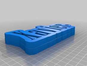 xavier nome della catena chiave gancio targhetta portachiavi 3d la stampa del tag nomi 3d print model - Mito3D