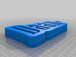 daan nome della catena chiave gancio targhetta portachiavi 3d la stampa del tag nomi catene 3d print model - Mito3D