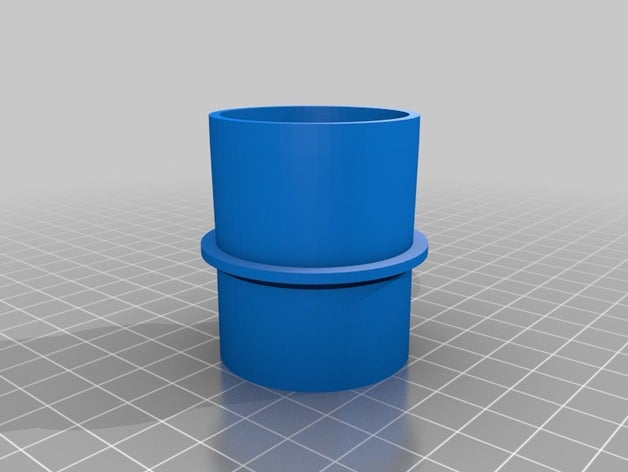 özelleştirilmiş vakum hortum adaptörü parçaları 3D print model - Mito3D