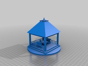 project 3 experimental cityscape 3d printing china house model pavilion 3d print model - Mito3D