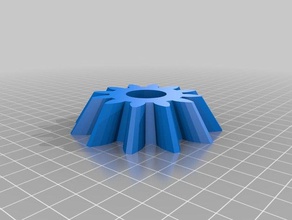 my customized involute bevel gear hobby 3d print model - Mito3D