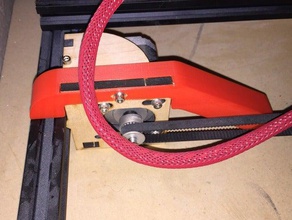 cache angle de l'axe moteur makerfarm pegasus 3d l'imprimante pièces la gestion des câbles réduction du bruit 3d print model - Mito3D