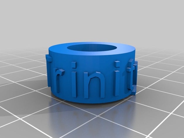 my customized text ringbraceletcrown thing fashion 3D print model - Mito3D