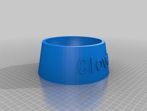 pet bowl clover pets customized 3d print model - Mito3D