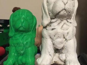 dog statue scan scans replicas 3d print model - Mito3D