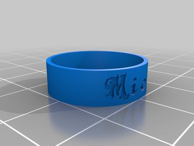 anillo mich Ringe angepasst 3D print model - Mito3D