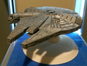 magnetico display stand modelli aria il millennium falcon nave astronave di star wars xwing 3d print model - Mito3D