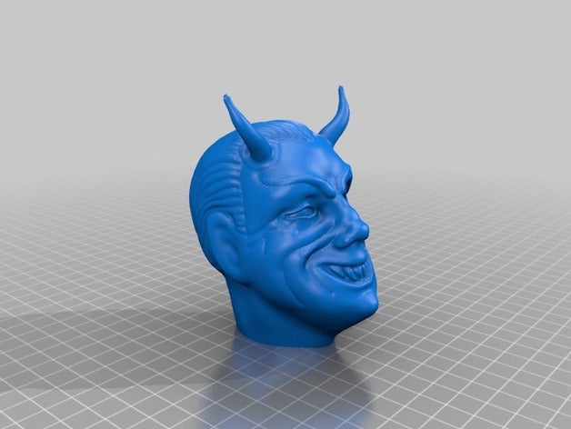 Teufel Kopf twilight zone fortune Automaten Requisiten 3D print model - Mito3D