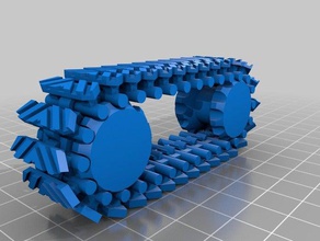 tread v2 3d printing experimental mechanical tank tracks treads 3d print model - Mito3D