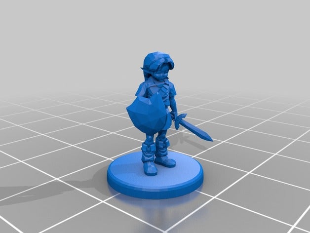 young link super smash bros melee trophy games 3D print model - Mito3D