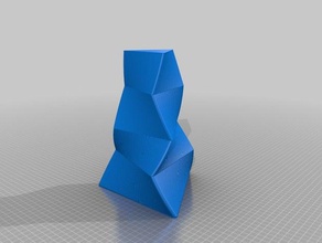 my customized geometric vases more variables decor 3d print model - Mito3D