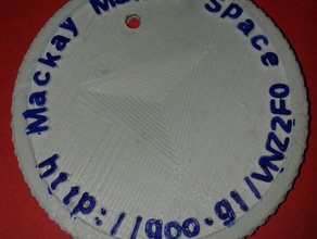 makerspaces mackay tokencoin coins badges hackerspace 3d print model - Mito3D