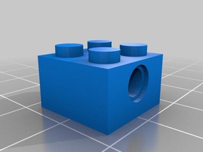 2x2 technique de la brique construction les jouets personnalisé 3d print model - Mito3D