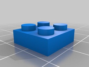 2x2 104 mattoni costruzione i giocattoli personalizzato 3d print model - Mito3D