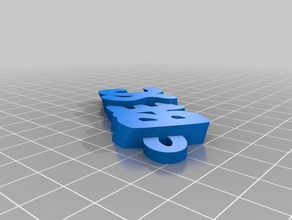 baesic keychains customized 3d print model - Mito3D