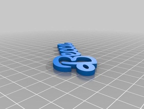 becca keychains customized 3d print model - Mito3D