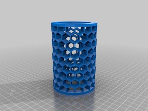 honeycomb decor customized 3d print model - Mito3D