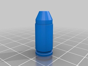 380 acp bullet models 9mm short snap cap stl 3d print model - Mito3D