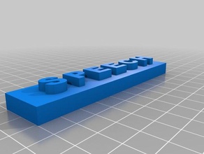 speech nametag other 3d print model - Mito3D