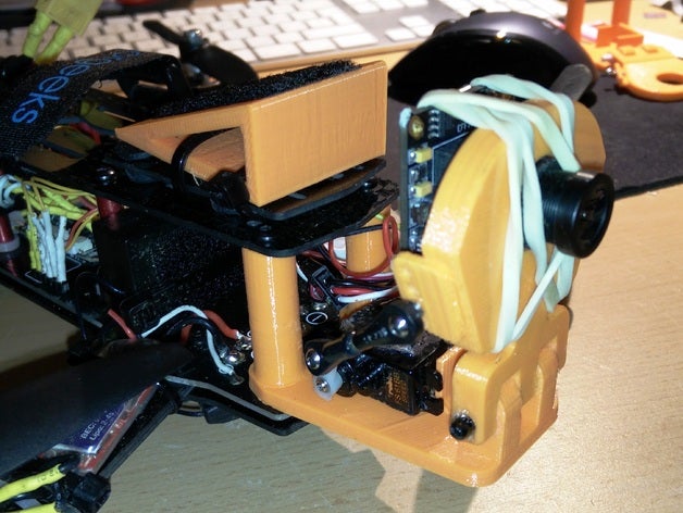 il controllo del pitch, zmr250 rc i veicoli gimbal servo inclinato monte 3D print model - Mito3D