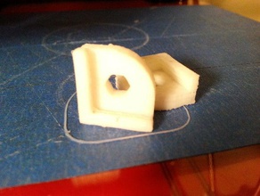 la cama de esquina tuerca soporte 3d impresora partes 3d print model - Mito3D