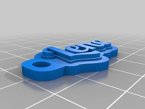 lene i portachiavi personalizzato 3d print model - Mito3D