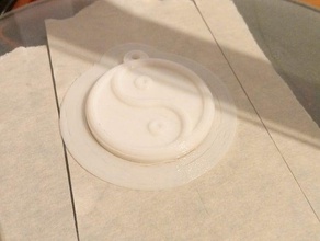 yinyang Schlüsselanhänger 3d print model - Mito3D