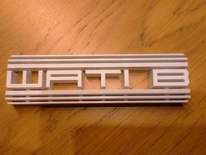 wati logo Zeichen logos 3d print model - Mito3D