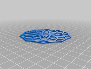 spirographic coasters wess1 kitchen dining customized 3d print model - Mito3D