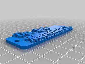 luis mendieta cuellar keychain keychains customized 3d print model - Mito3D