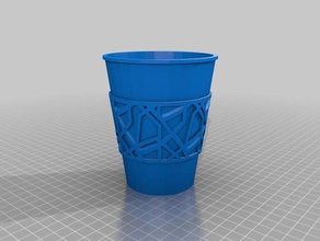 my customized custom sleeve coffee tea cups kitchen dining 3d print model - Mito3D